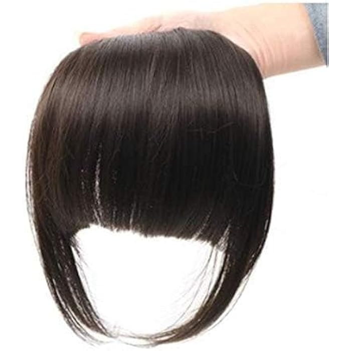 DILLARDS 1Pcs Synthetic Hair Clip In Front Fringe Bang Hairpiece Straight Hair Extensions - Image 3